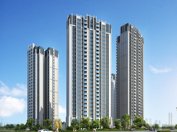 溫江書香華府EPS線條施工案例